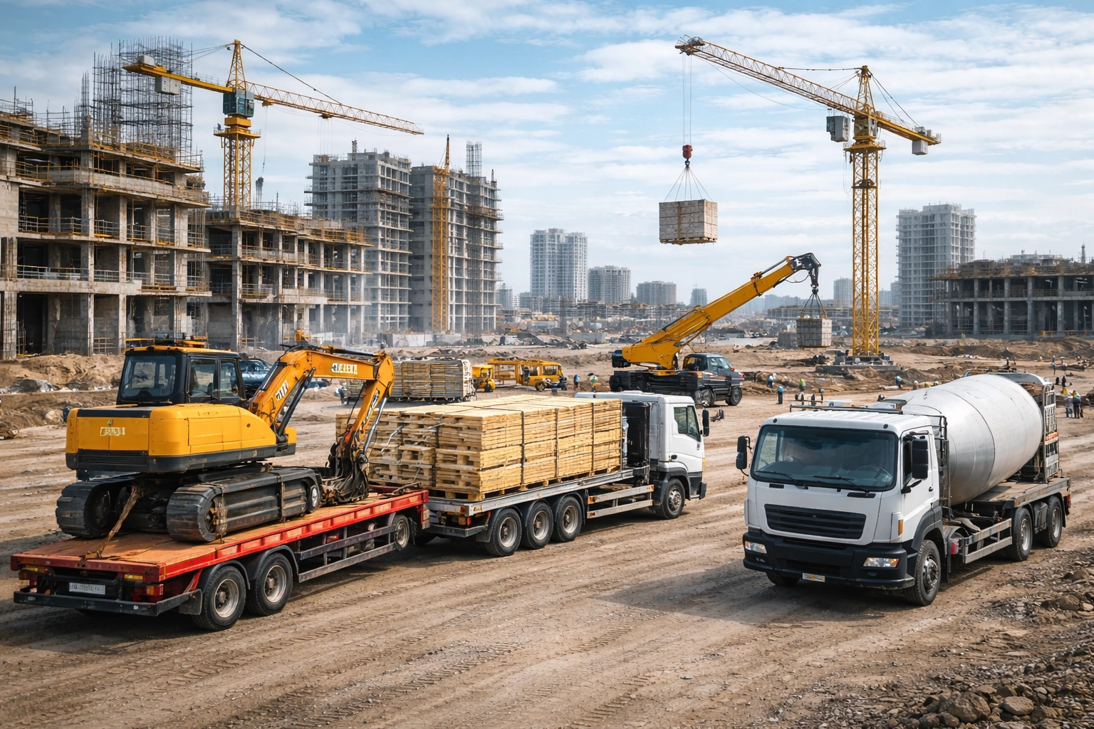 Transportation and Logistics Coordination in Large Construction Projects